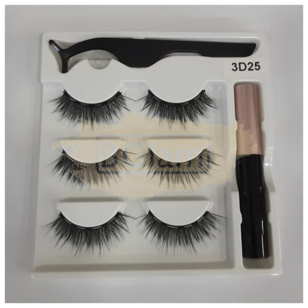 Magnetic Eyelash Kit (5 Magnets Per Lash) - 3D25 Beauty Accessories