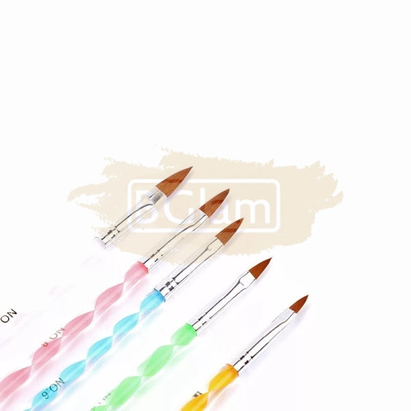 Acrylic Brush Set - 5 Pieces Nail