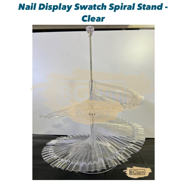 Nail Display Swatch Spiral Stand - Clear (120 Tips) Art Tool