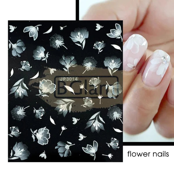 5D Embossed Nail Art Stickers - Jp 3014