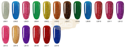 Mixcoco Soak-Off Gel Polish 15Ml - Shine Glitter Lb Nail