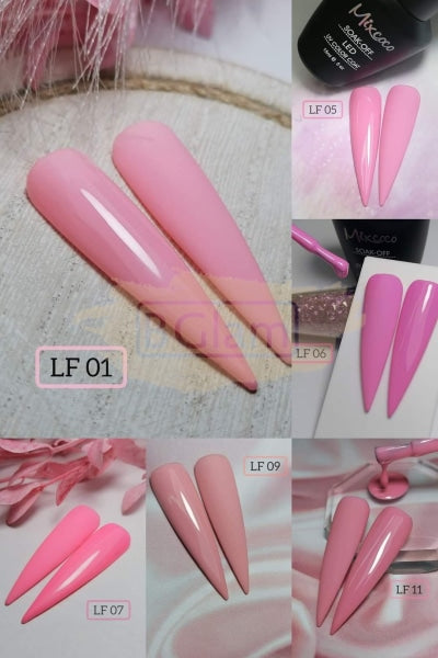 Mixcoco Soak-Off Uv Gel Nail Polish Lf Pink Collection