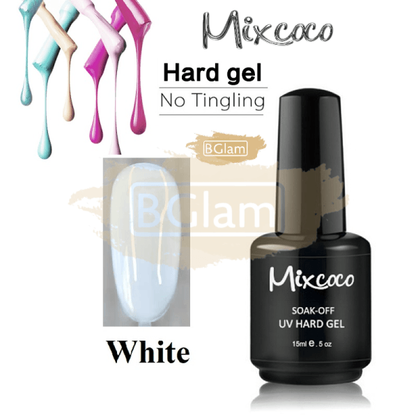 Mixcoco Soak-Off Uv Hard Gel Nail Polish 02-White