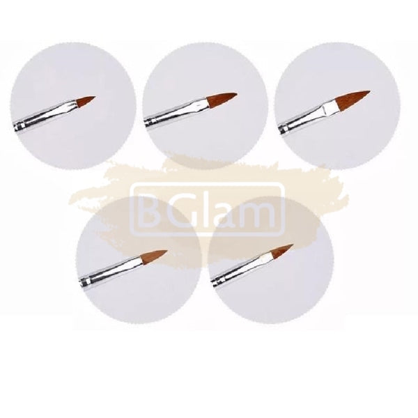 Acrylic Brush Set - 5 Pieces Nail