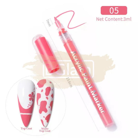 Acrylic Paint Marker Pen - Pastel 05 Salmon Pink Nail Accessories