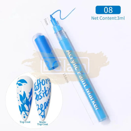 Acrylic Paint Marker Pen - Pastel 07 Blue Nail Accessories