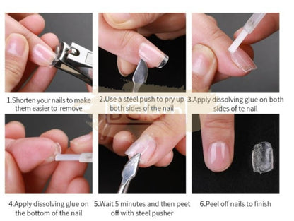 Full Cover Round Nail Tips Clear 240 Box No.2