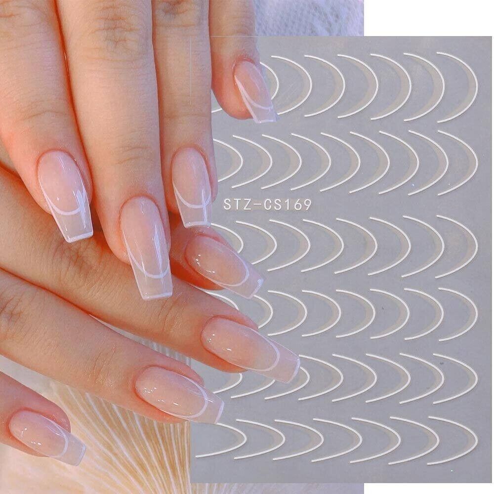 Nail Sticker Stz-Cs169 White Stickers