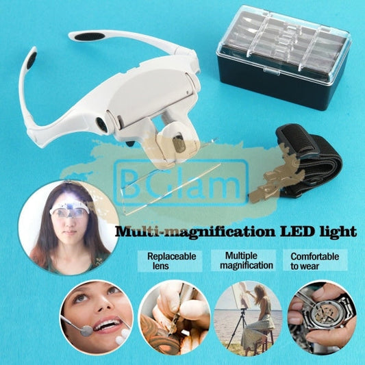 Led Head Lamp Magnifying Glasses