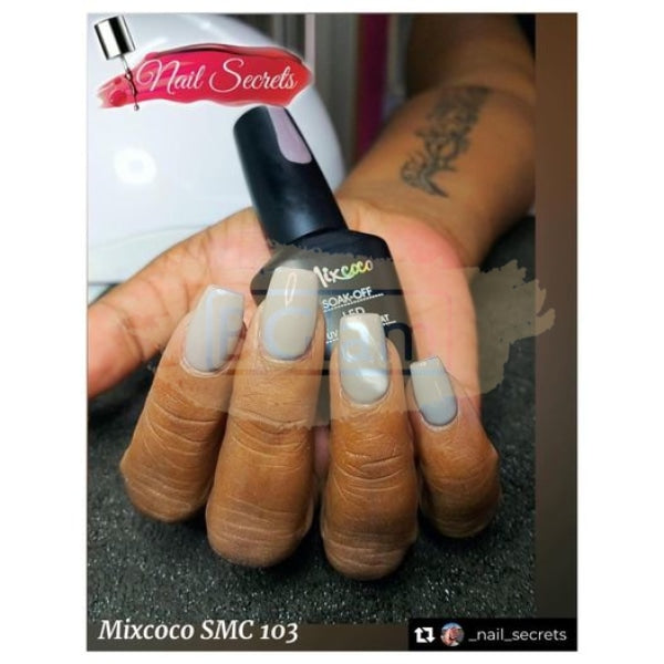 Mixcoco Soak-Off Gel Polish 7.5Ml - Cream Grey 218 (Smc 103) Nail