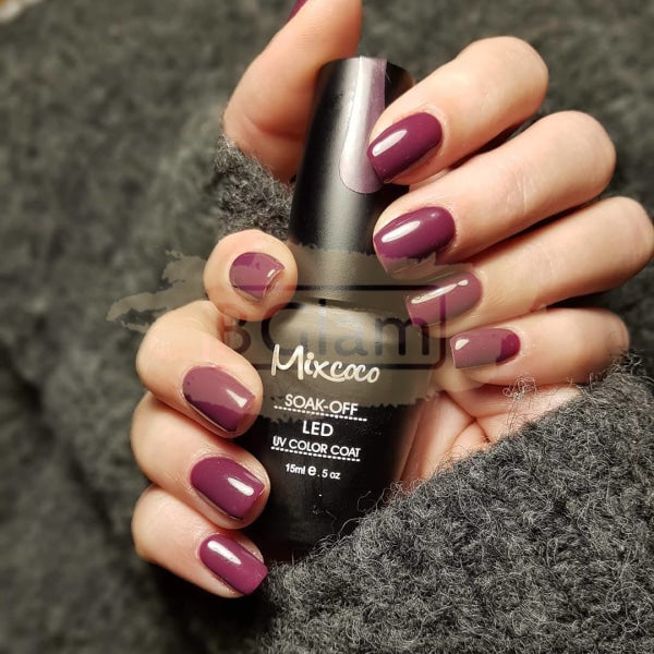 Mixcoco Soak-Off Gel Polish 7.5Ml - Purple 165 (Smc 105) Nail