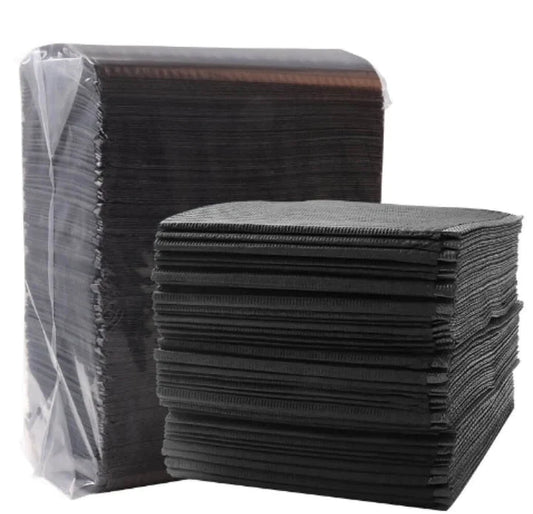 Tapis de table jetable absorbant l'eau | Noir | 45*33cm (125 pièces)
